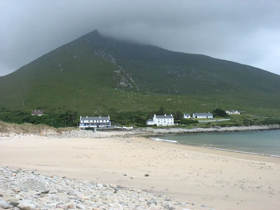 The western end of Doogort village
