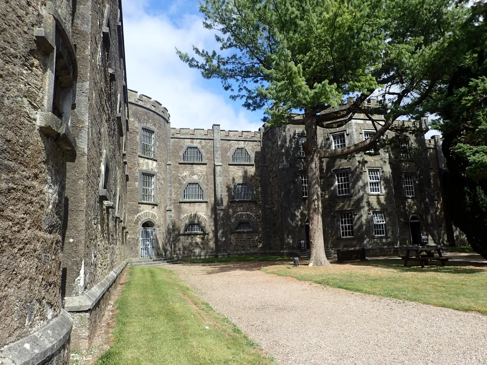 The stone buildings and grounds of Cork City Gaol.
