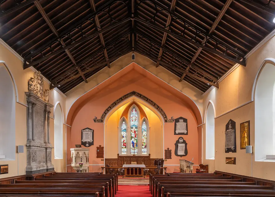 Nave, looking east.
