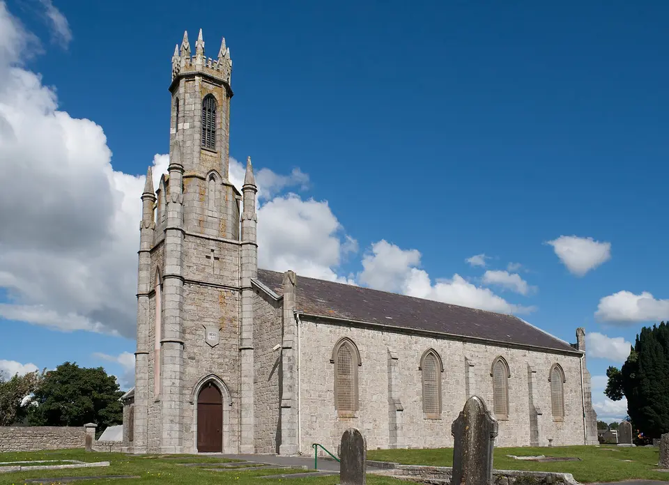 South-west view of St. Columba's Church in Tullow.