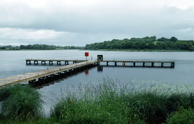 Galloon Island, Upper Lough Erne This jetty is on the eastern shore of Galloon Island.