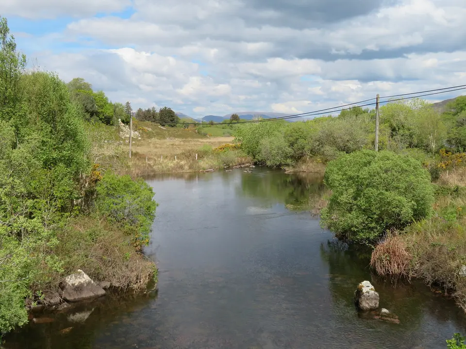 Upstream along the Cloonie River