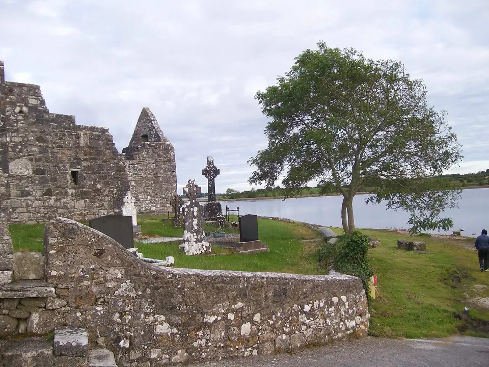 Urlaur Abbey on Lake Urlaur, County Mayo