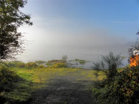 Very foggy at Lough Morne