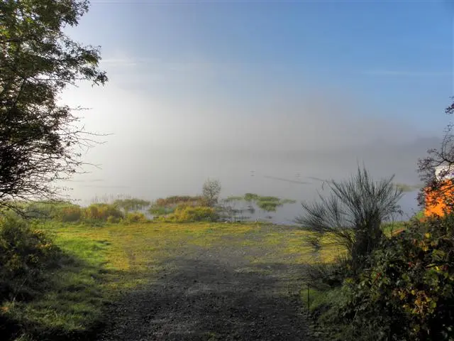 Very foggy at Lough Morne