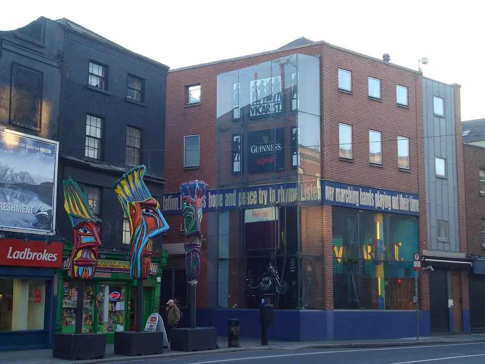 Vicar Street, Dublin, photographed in 2010. Exterior view of the venue.