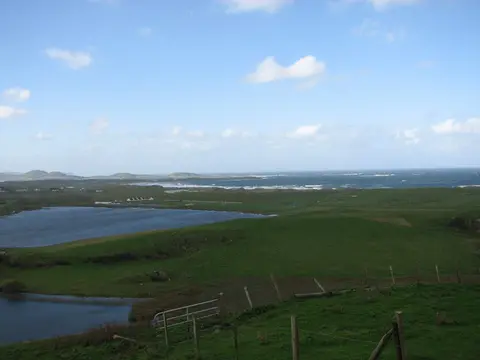 View across Ballyhiernan Bay