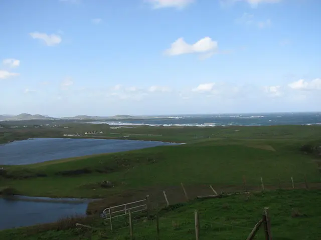 View across Ballyhiernan Bay