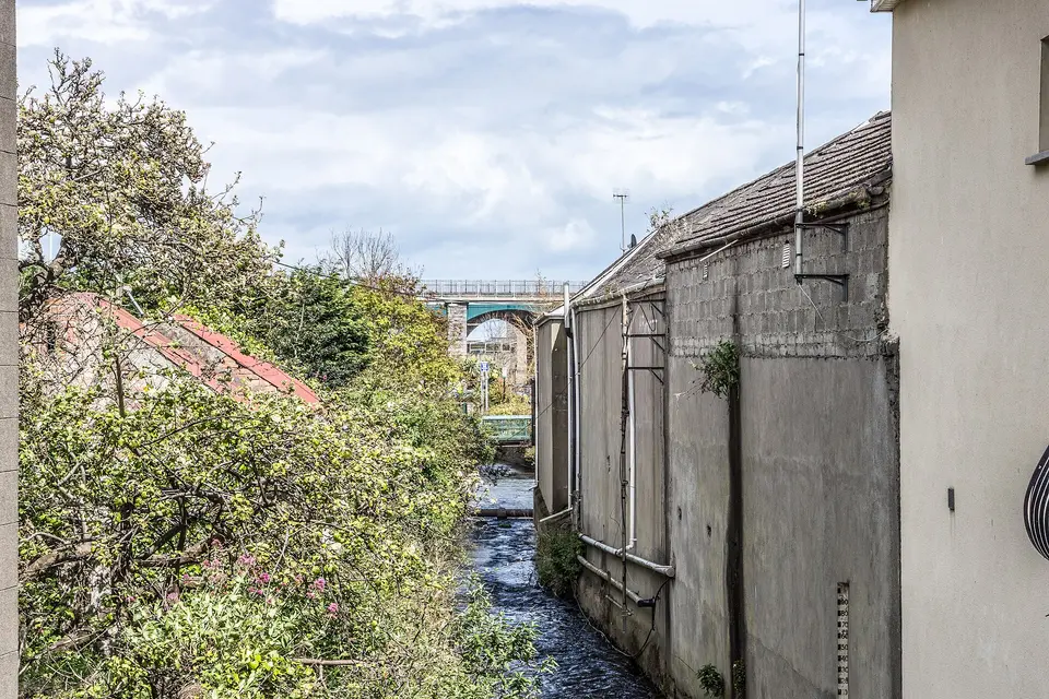 View Of The Bracken River As Seen From Bridge Street - Balbriggan