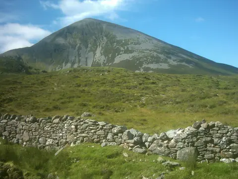 The holy mountain Croagh Patrick, County Mayo, Republic of Ireland