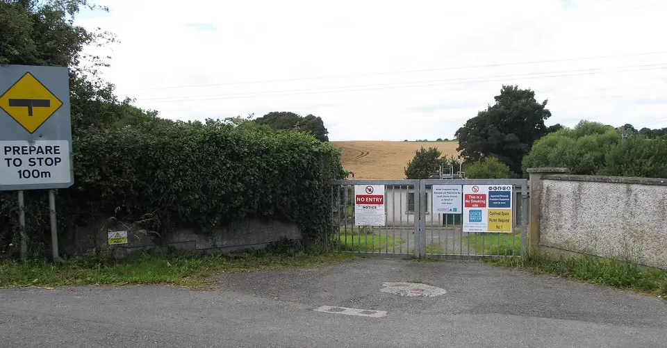 Waste water treatment works north of Tallanstown