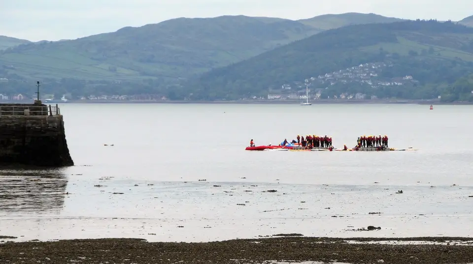 Water trampolining at the entrance to Carlingford Harbour