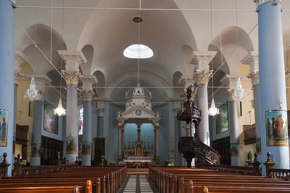 Nave of Holy Trinity Cathedral, looking east.