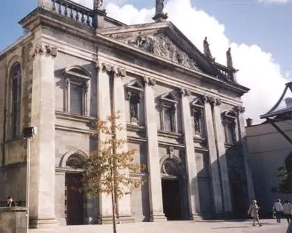 West front of the Holy Trinity Cathedral of the Roman-Catholic diocese of Waterford and Lismore.