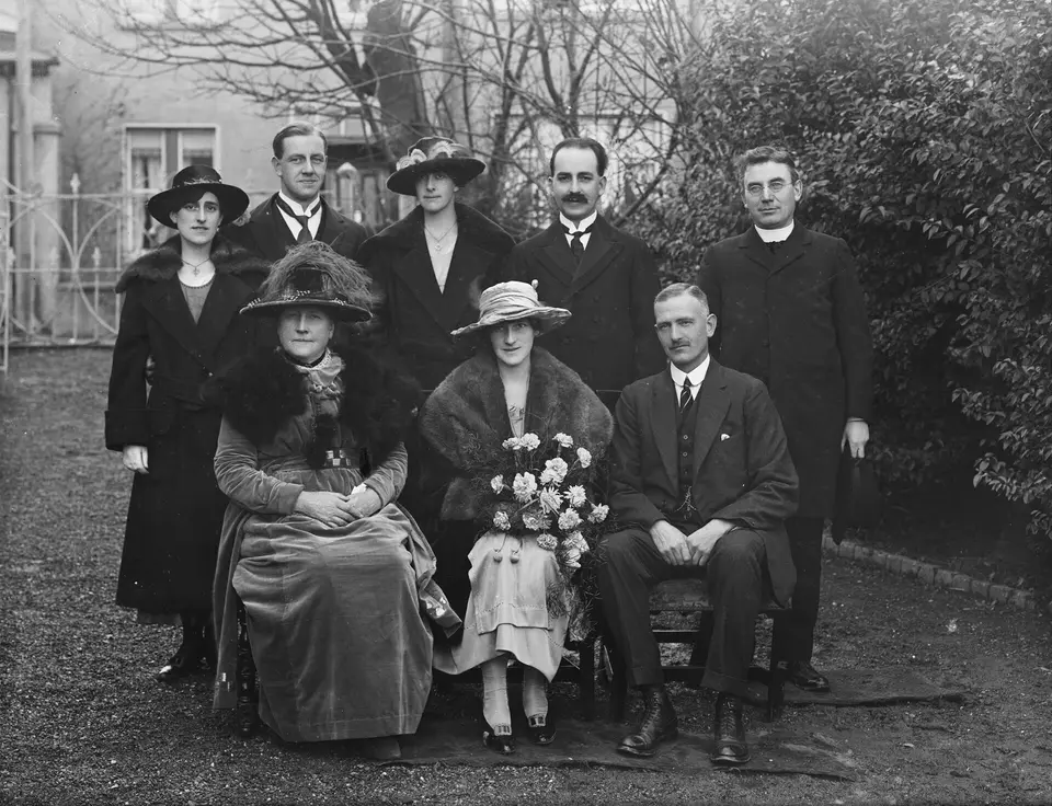 Wedding group commissioned by Miss White, Alexandra Place, Tramore (23877070966)