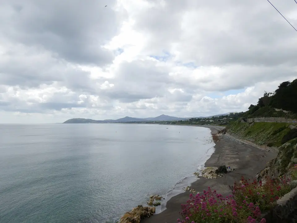 White Rock Beach from the train